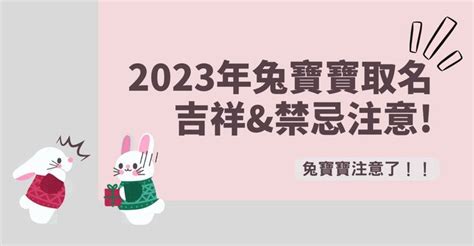 兔 取名|2023兔寶寶取名吉祥＆禁忌用字｜有這個字一生不愁 